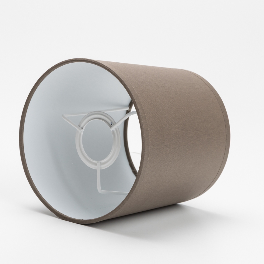 Ersatzlampenschirm für Tischleuchte STOZEK E27 16x16 cm braun