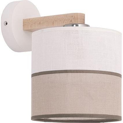 Ersatzlampenschirm für Wandleuchte LAURA E27 16x16 cm cremefarben/beige