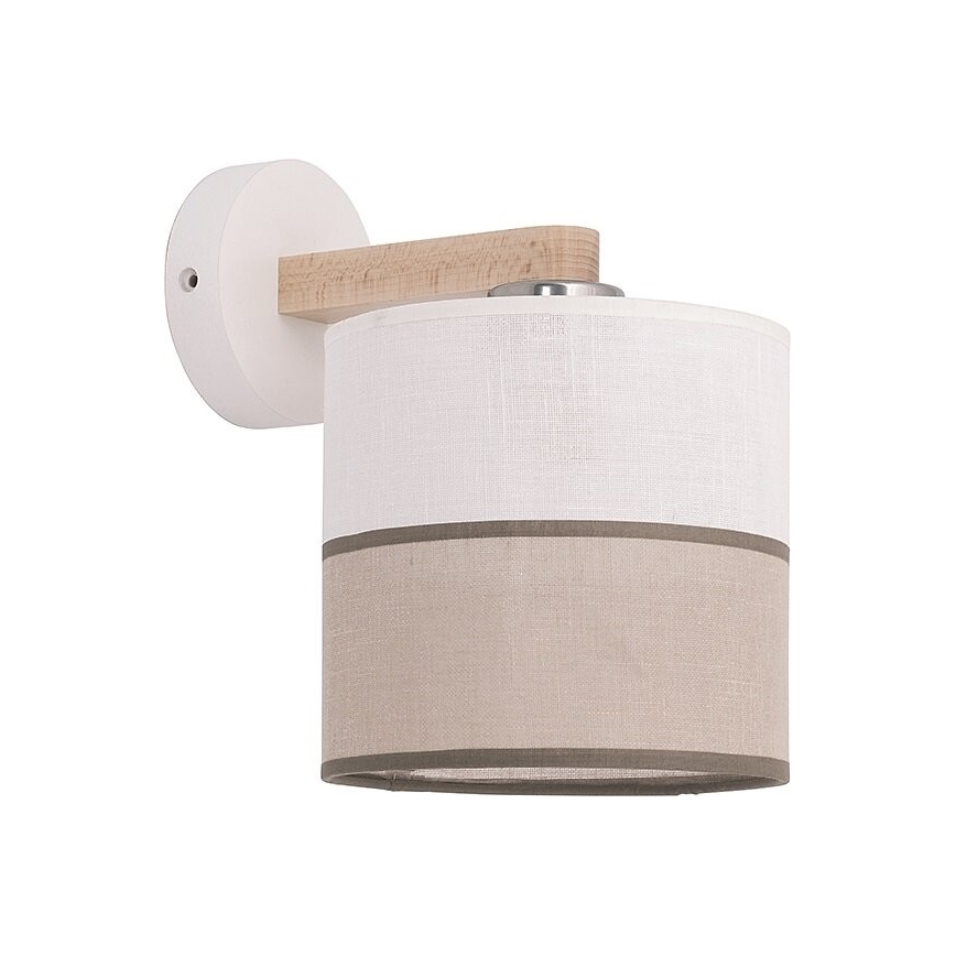 Ersatzlampenschirm für Wandleuchte LAURA E27 16x16 cm cremefarben/beige