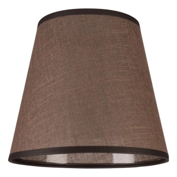 Ersatzlampenschirm für Wandleuchte LORENZO E27 d 16 cm braun