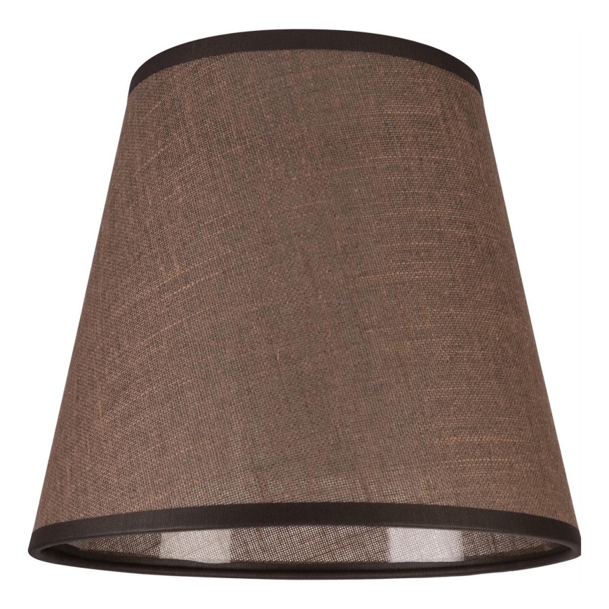 Ersatzlampenschirm für Wandleuchte LORENZO E27 d 16 cm braun