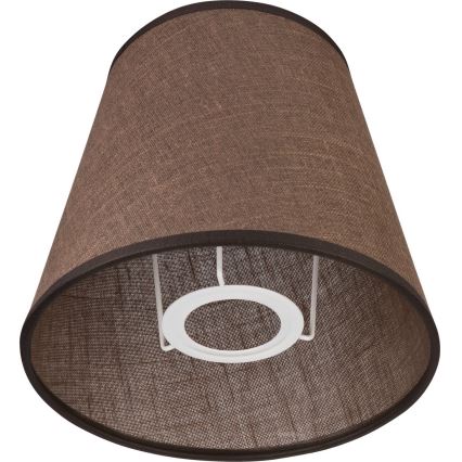 Ersatzlampenschirm für Wandleuchte LORENZO E27 d 16 cm braun