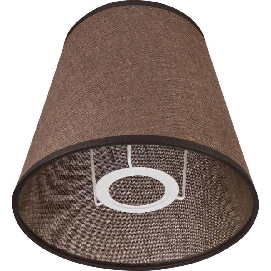 Ersatzlampenschirm für Wandleuchte LORENZO E27 d 16 cm braun