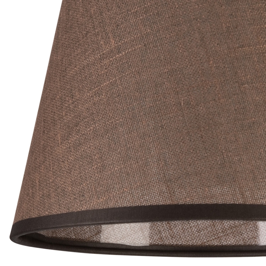Ersatzlampenschirm für Wandleuchte LORENZO E27 d 16 cm braun