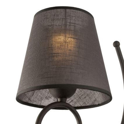 Ersatzlampenschirm für Wandleuchte LORENZO E27 d 16 cm grau