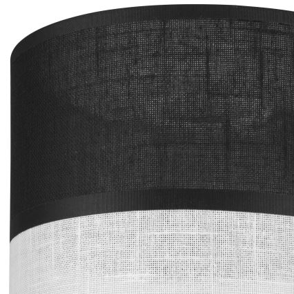 Ersatzschirm für Kronleuchter, Wandleuchte und Tischlampe ANDREA E27, Ø 16 cm, schwarz/weiß