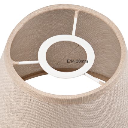 Ersatzschirm für Kronleuchter und Wandleuchte ANTONIO E14 120x150 mm Beige