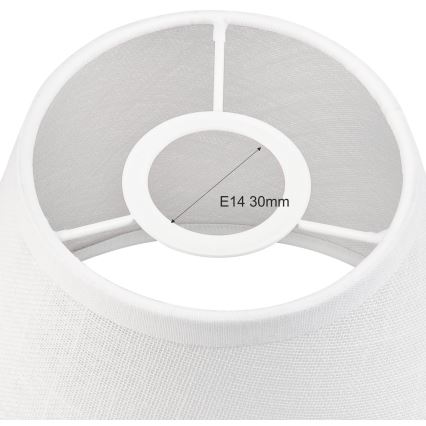 Ersatzschirm für Kronleuchter und Wandleuchte ANTONIO E14 140x160 mm Weiß