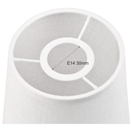 Ersatzschirm für Kronleuchter und Wandleuchte ANTONIO E14 150x120 mm Weiß