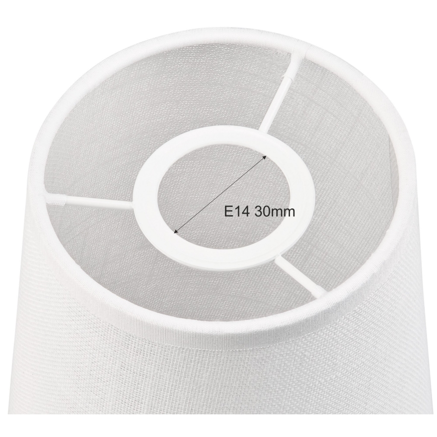 Ersatzschirm für Kronleuchter und Wandleuchte ANTONIO E14 150x120 mm Weiß
