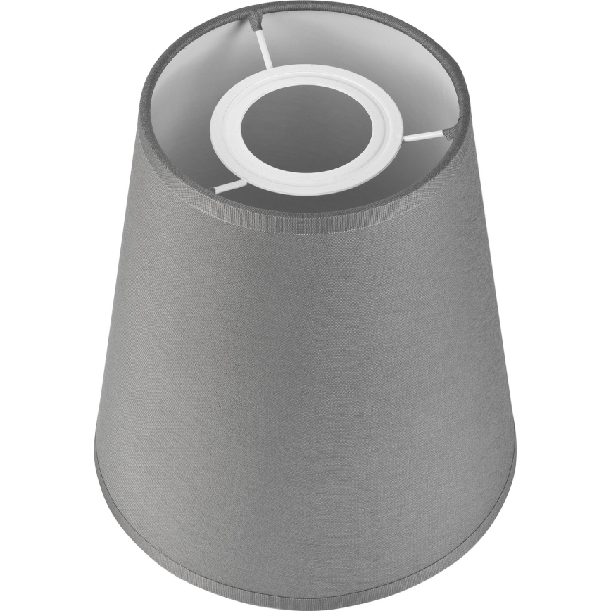 Ersatzschirm für Kronleuchter und Wandleuchte ELLIE E27, Ø 15 cm, grau