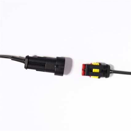 Erweiterbare LED-Außenlichterkette CONE FILAMENT 20xE10 14m mehrfarbig/warmweiß IP44, Hergestellt in der EU