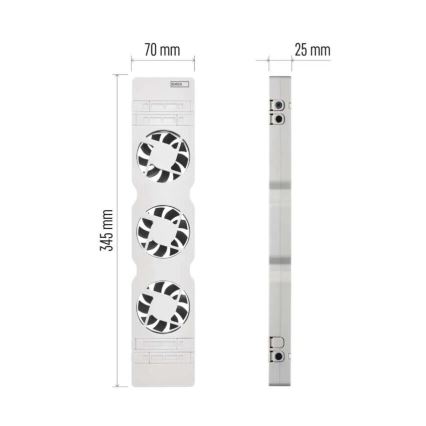 Erweiterungsset für Heizkörperlüfter 5V weiß