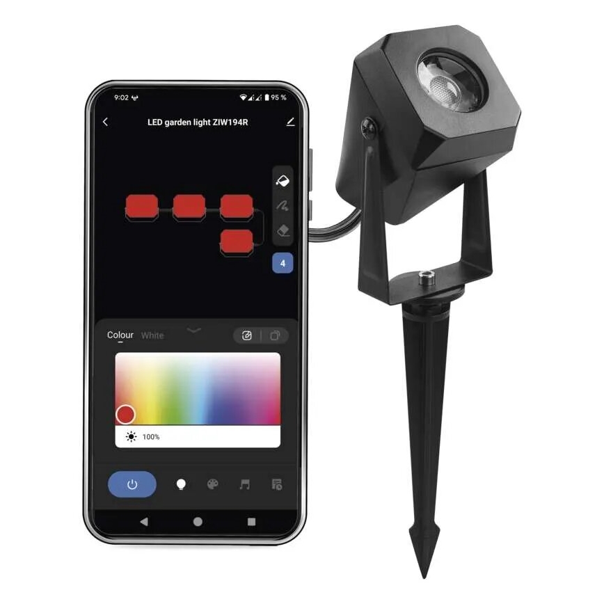 LED RGBIC dimmbare Außenleuchte GoSmart - Erweiterung LED/1,5W/12V 3000-6500K IP65 Wi-Fi Tuya