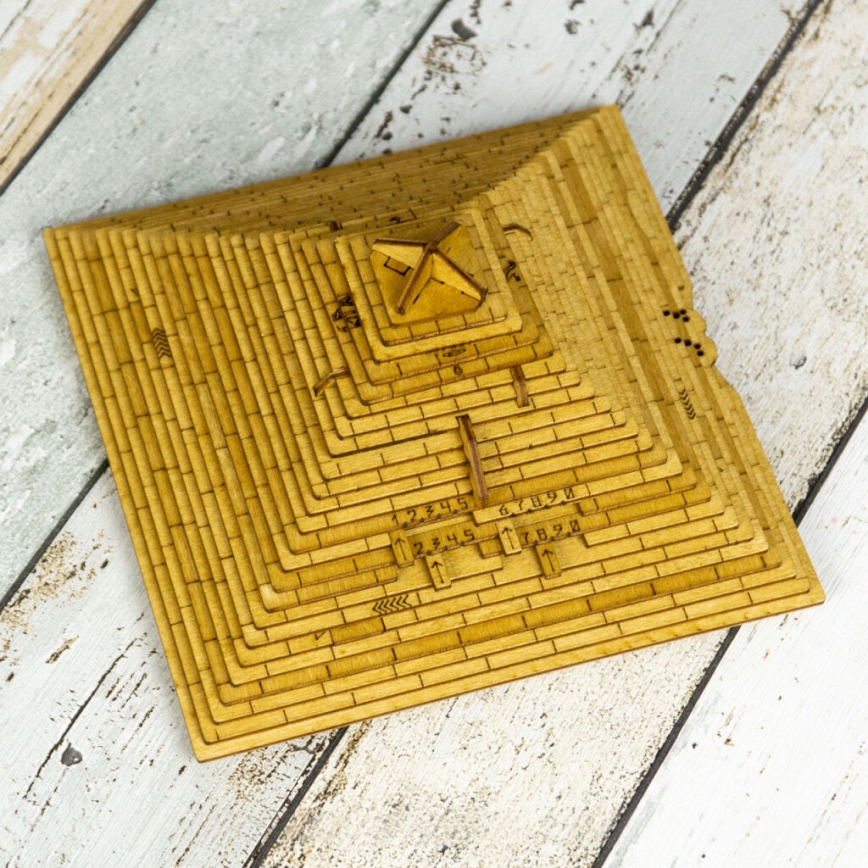 EscapeWelt - Mechanisches 3D-Holzpuzzle Pyramide