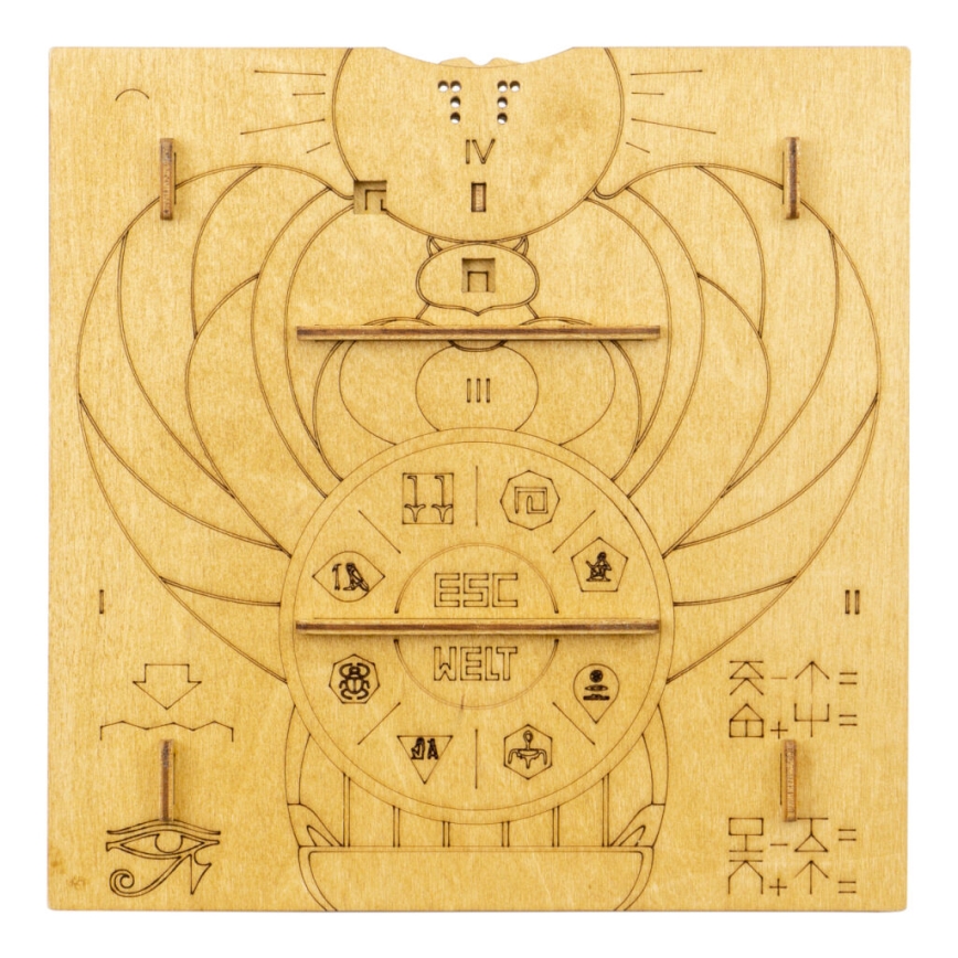 EscapeWelt - Mechanisches 3D-Holzpuzzle Pyramide