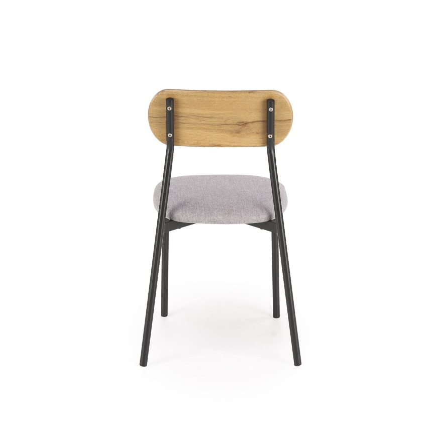 Ess-Set NANDO 84x54 cm grau/braun/schwarz