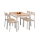 Essgruppe MALCOLM 110x70 cm Metall/Sonoma-Eiche