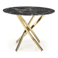 Esstisch ESTEN 100 cm schwarz/gold