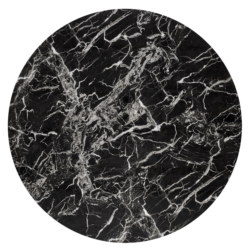 Esstisch ESTEN 100 cm schwarz/gold