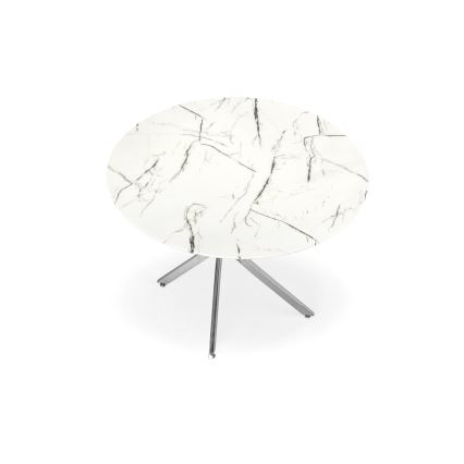 Esstisch ESTEN 100 cm weiß/silber