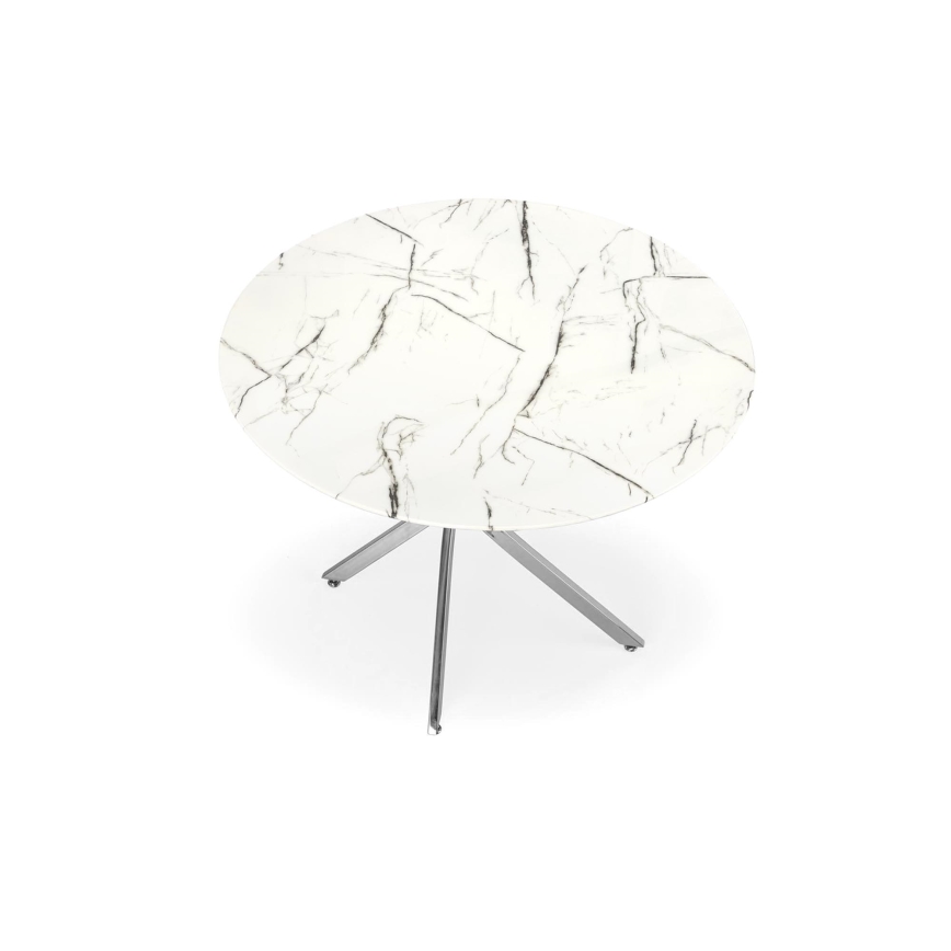 Esstisch ESTEN 100 cm weiß/silber