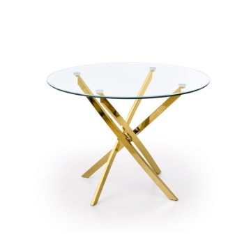 Esstisch ESTEN klar/gold