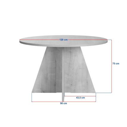 Esstisch MATIN, Ø 120 cm, Travertin