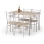 Esstisch-Set FAUST Metall / Eiche Sonoma