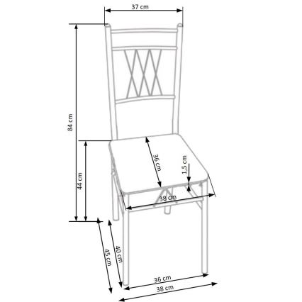 Esstisch-Set FAUST Metall / Eiche Sonoma
