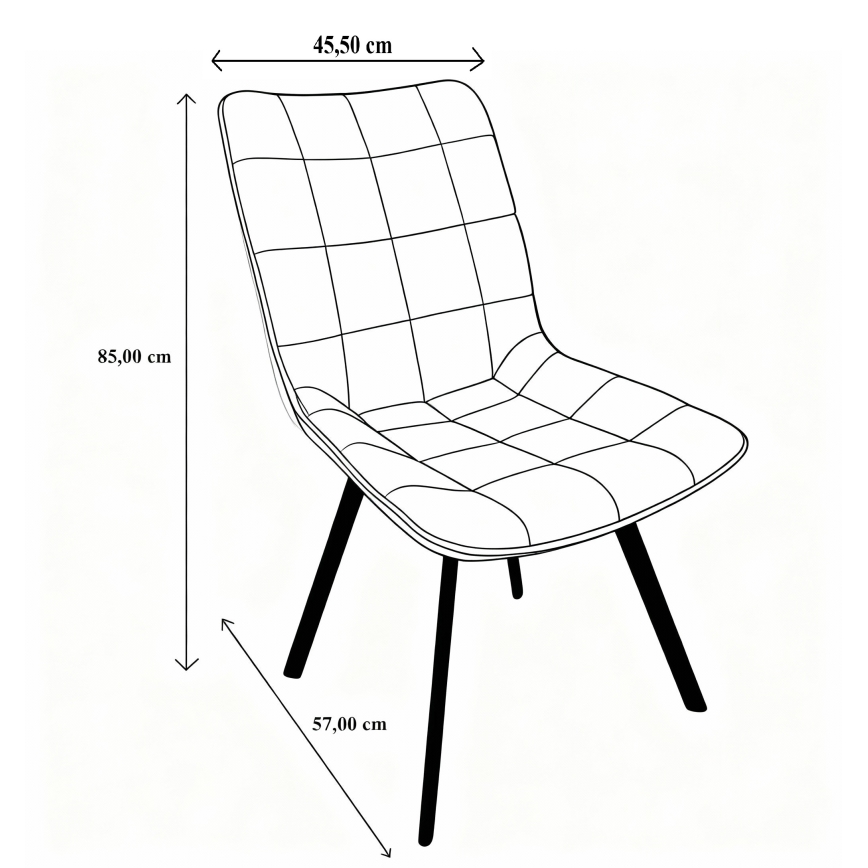 Esszimmerstuhl ADINA Gelb