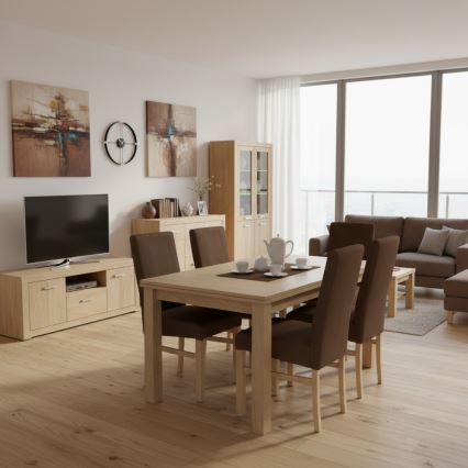 Esszimmerstuhl ALISON Braun/Buche