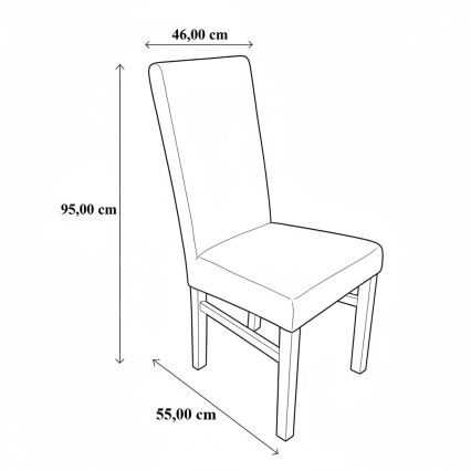 Esszimmerstuhl ALISON Braun/Buche