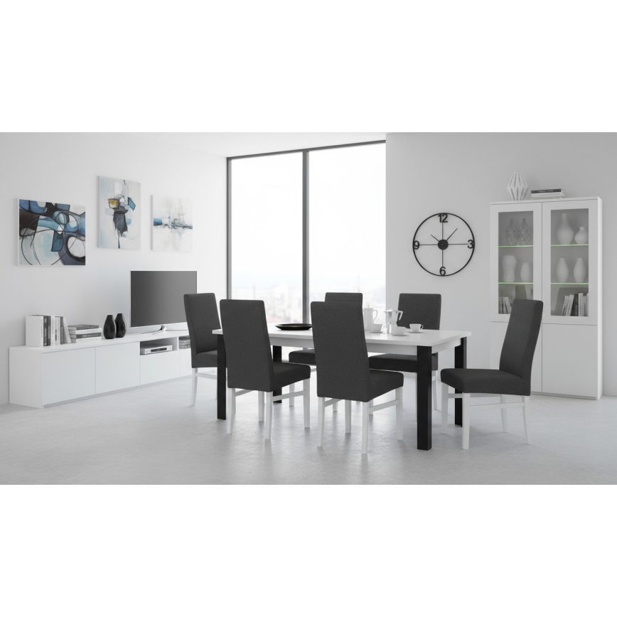 Esszimmerstuhl ALISON Grau/Weiß