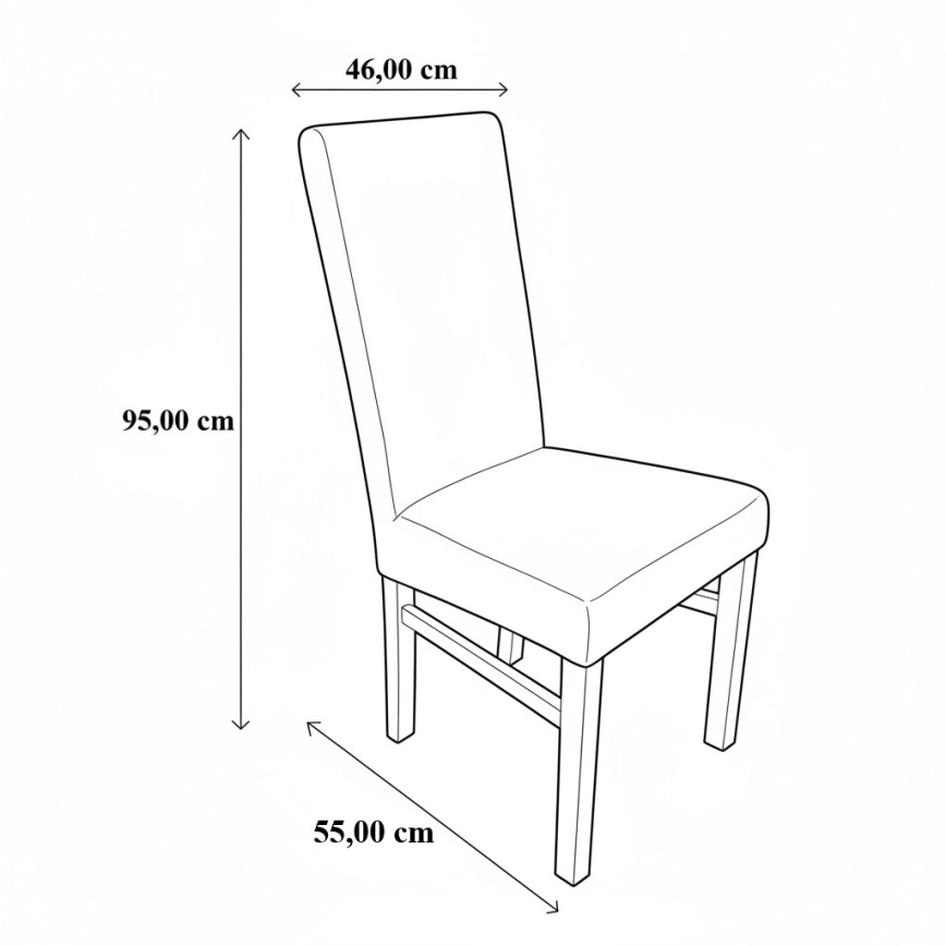 Esszimmerstuhl ALISON Grau/Weiß