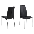 Esszimmerstuhl AMAL 1 Stk. schwarz/matt Chrom
