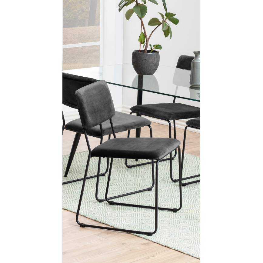 Esszimmerstuhl COLE 1 Stk. dunkelgrau