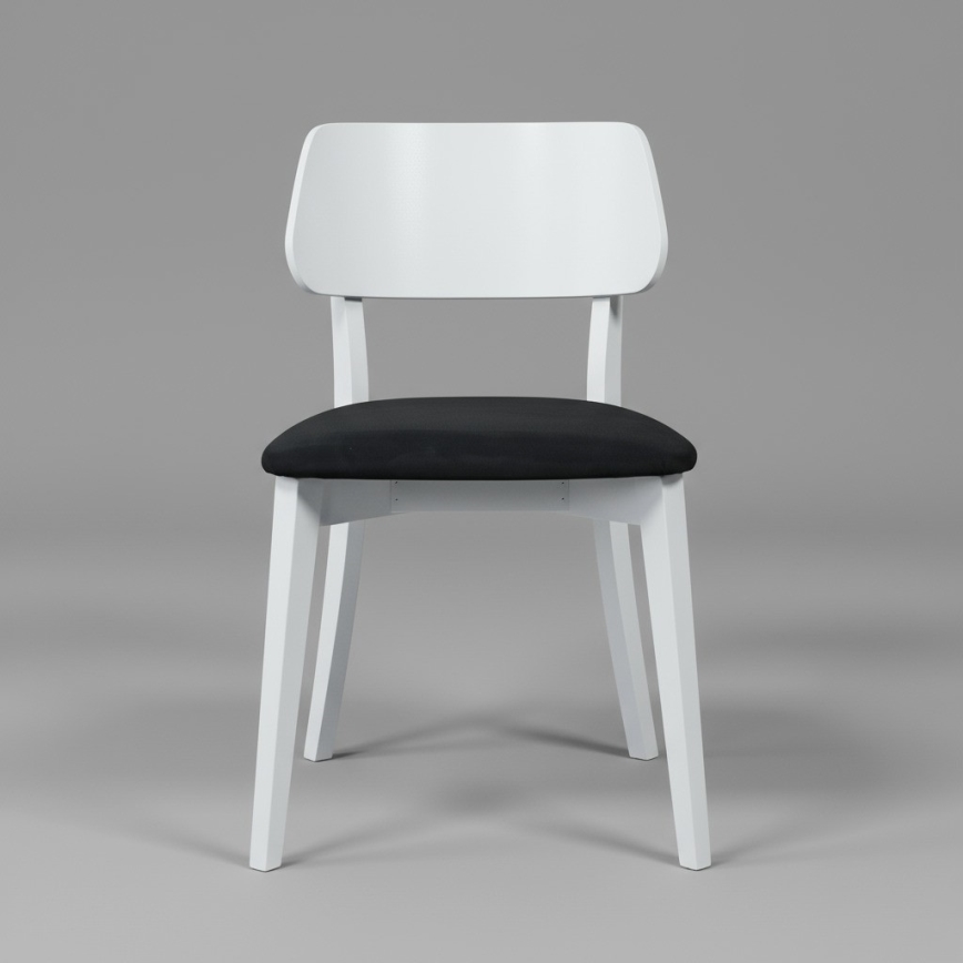 Esszimmerstuhl EZRA Weiß/Schwarz