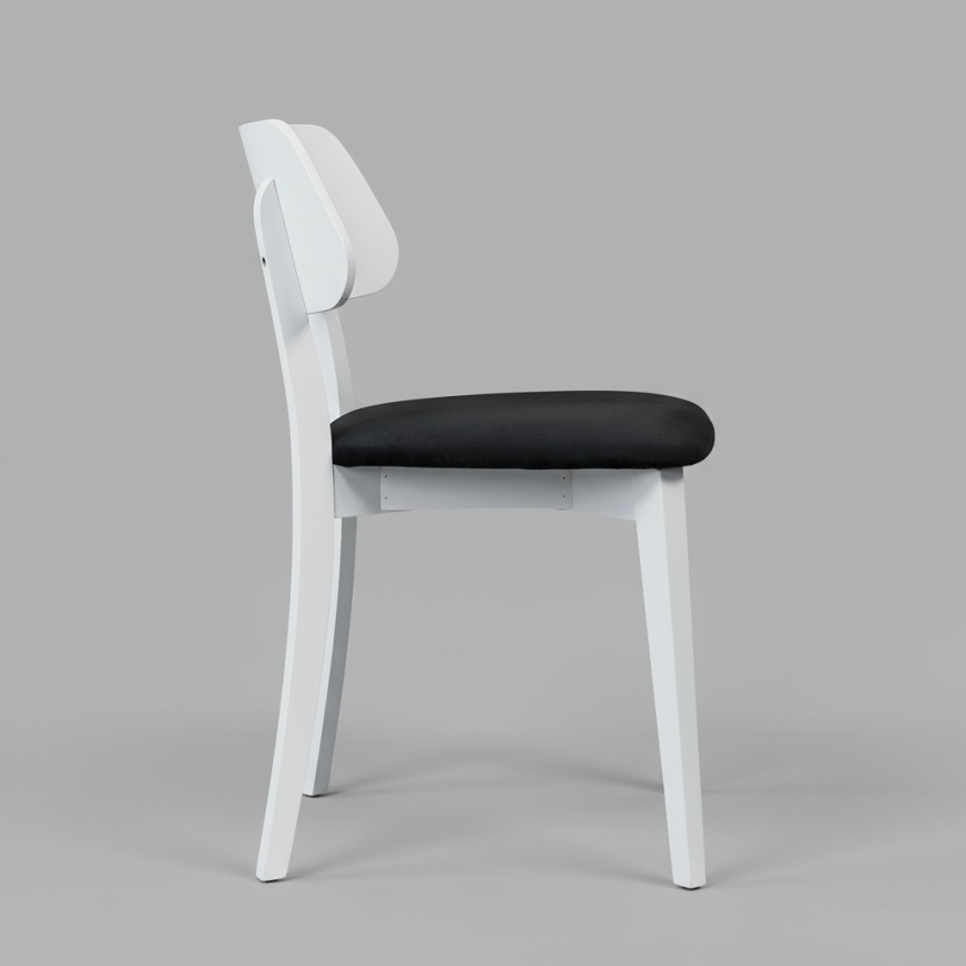 Esszimmerstuhl EZRA Weiß/Schwarz