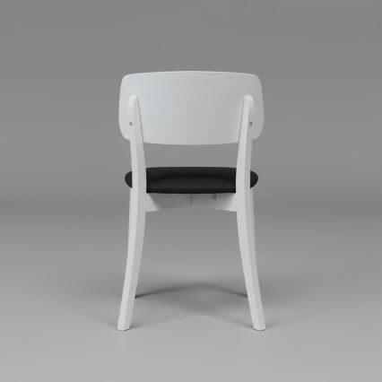 Esszimmerstuhl EZRA Weiß/Schwarz