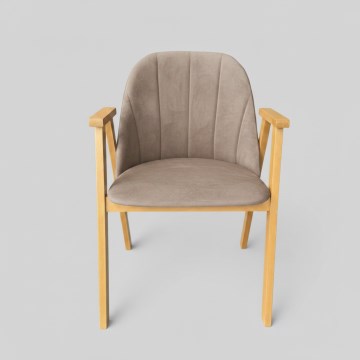 Esszimmerstuhl GARDA Eiche/Beige