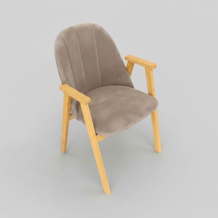 Esszimmerstuhl GARDA Eiche/Beige