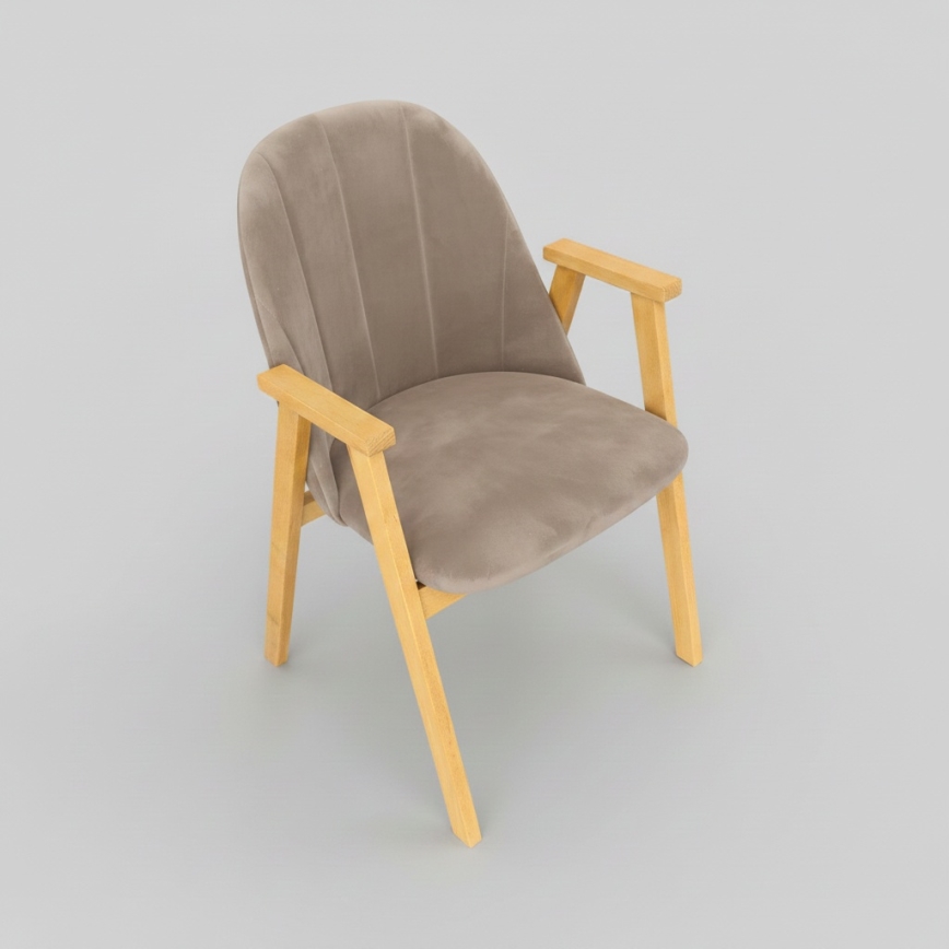 Esszimmerstuhl GARDA Eiche/Beige