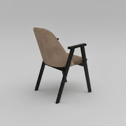Esszimmerstuhl GARDA schwarz/beige