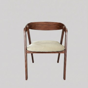 Esszimmerstuhl LUSO Nussbaum/Beige