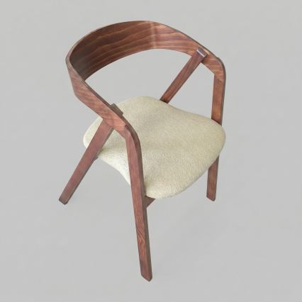 Esszimmerstuhl LUSO Nussbaum/Beige