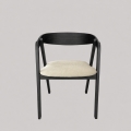 Esszimmerstuhl LUSO schwarz/beige