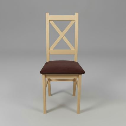 Esszimmerstuhl NATE Sonoma-Eiche/dunkelbraun