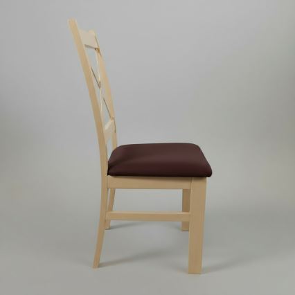 Esszimmerstuhl NATE Sonoma-Eiche/dunkelbraun