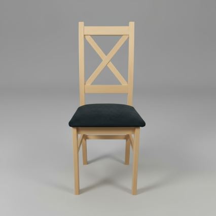 Esszimmerstuhl NATE Sonoma-Eiche/Schwarz